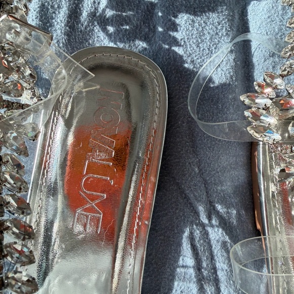 Fashion Nova Crystal Embellished Sandals - Picture 9 of 10